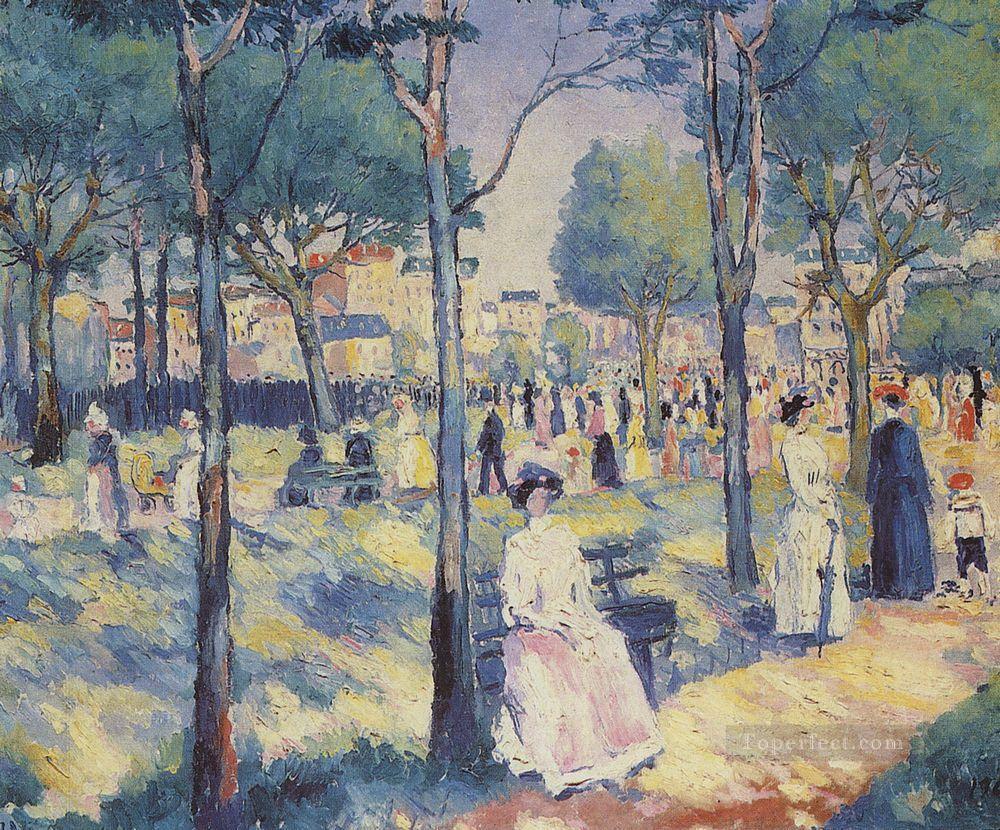 on the boulevard 1 Kazimir Malevich Oil Paintings